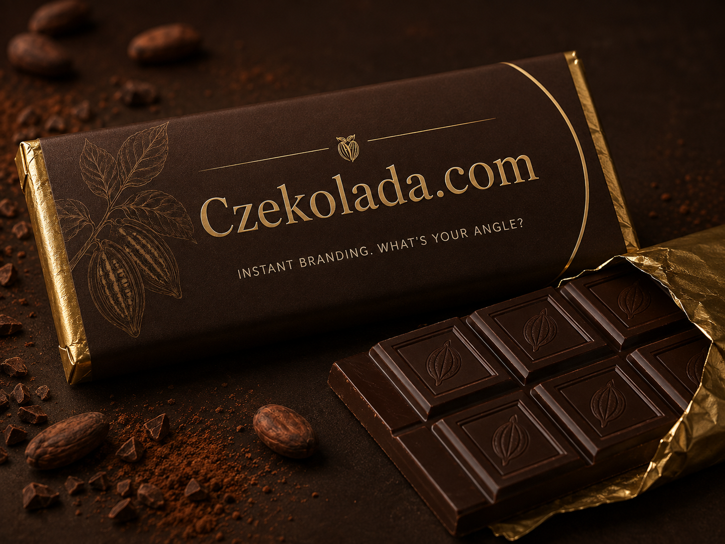 Czekolada.com chocolate bar concept wrapper